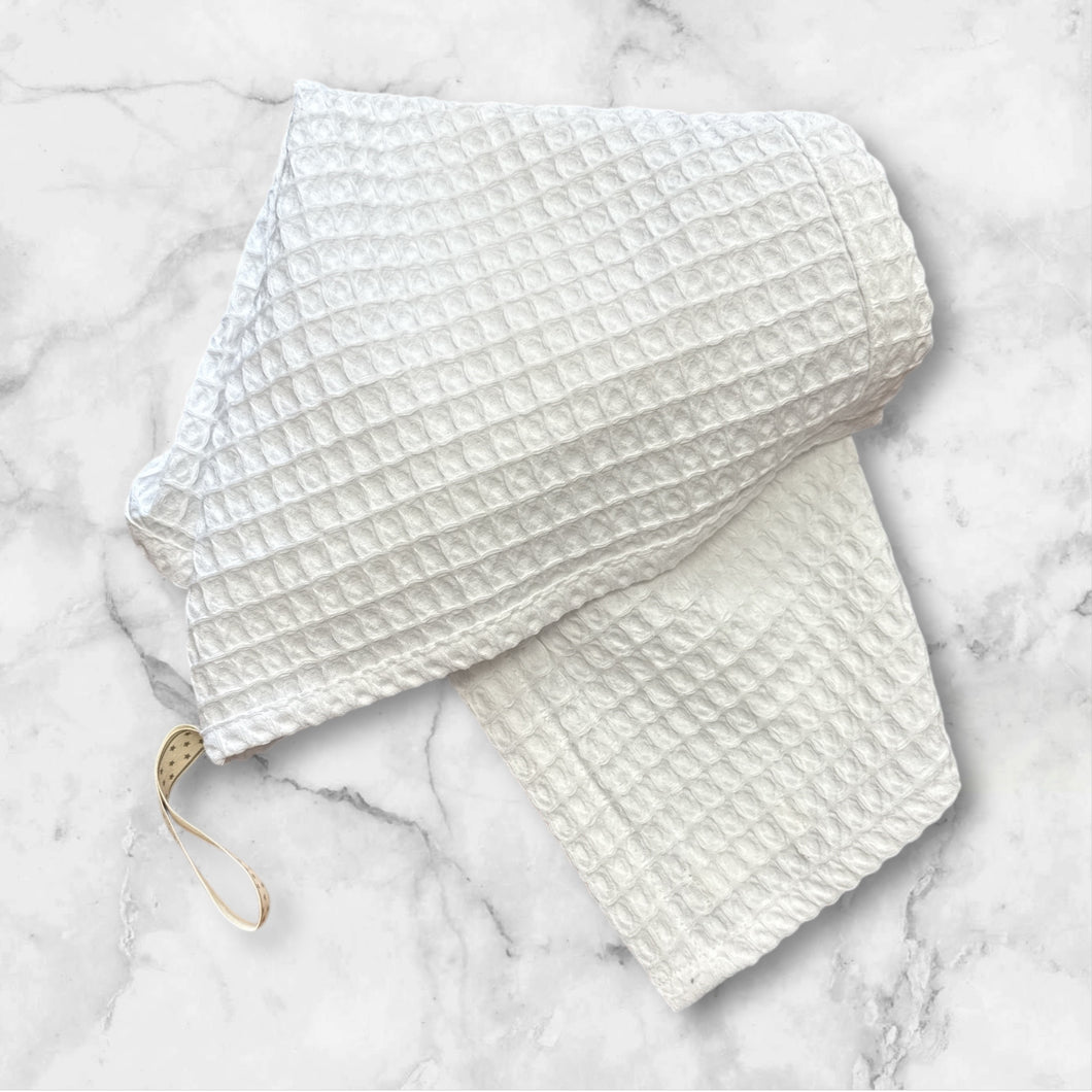 NETILAT TOWEL - WHITE COTTON WAFFLE