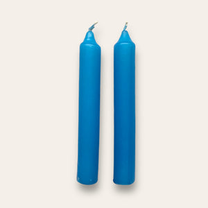 SHABBAT CANDLE SET - COBALT BLUE