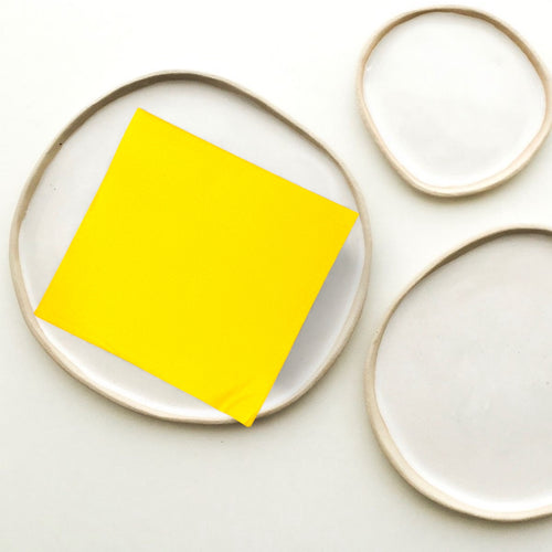 NAPKINS -  LINEN TEXTURED YELLOW