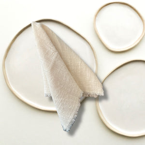 NAPKINS -  LINEN CREAM COCKTAIL