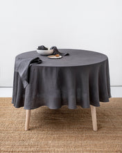 Load image into Gallery viewer, TABLECLOTH - CHARCOAL LINEN