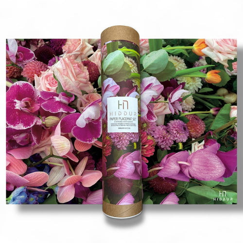 PAPER PLACEMAT PINK ORCHID