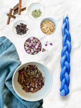Load image into Gallery viewer, HAVDALAH CANDLE AND SPICES - AZURE BLUE