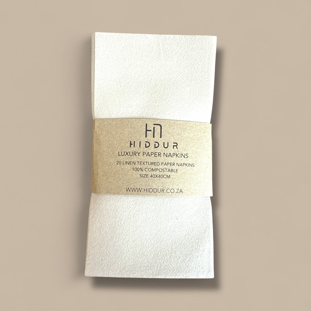 NAPKINS -  LINEN TEXTURED SLIM NATURAL