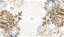 Load image into Gallery viewer, TABLECLOTH - SHABBAT AND YOM TOV CIRCLE