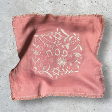 Load image into Gallery viewer, LINEN EMBROIDERY PESACH MATZAH COVER - YAKIRA PINK