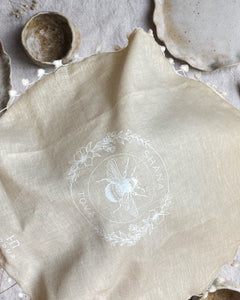 CHALLAH COVER ROUND - LINEN FLORAL