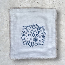 Load image into Gallery viewer, LINEN EMBROIDERY PESACH MATZAH COVER - LEVANAH WHITE