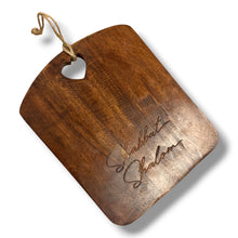Load image into Gallery viewer, CHALLAH BOARD - SHABBAT HEART