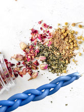 Load image into Gallery viewer, HAVDALAH CANDLE AND SPICES - AZURE BLUE