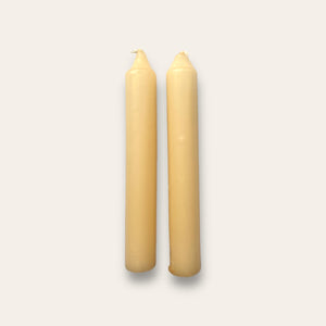 SHABBAT CANDLE SET - LIGHT CREAM