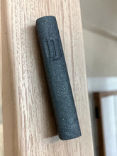 Load image into Gallery viewer, MEZUZAH COVER STONE - BLACK CONCRETE