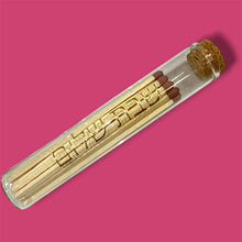 Load image into Gallery viewer, MATCHES - GLASS SHABBAT SHALOM