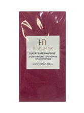 Load image into Gallery viewer, NAPKINS -  LINEN TEXTURED SLIM CERISE