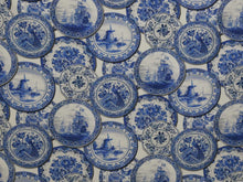 Load image into Gallery viewer, TABLECLOTH BLUE PLATES