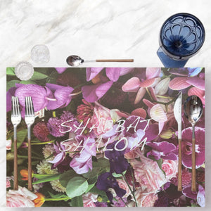 PAPER PLACEMAT - SHABBAT PINK