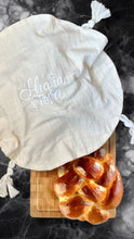 Load image into Gallery viewer, CHALLAH COVER ROUND TASSLE CREAM