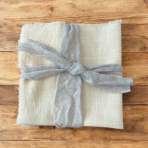 NAPKINS -  LINEN CREAM COCKTAIL