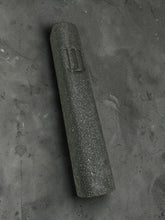 Load image into Gallery viewer, MEZUZAH COVER STONE - BLACK CONCRETE