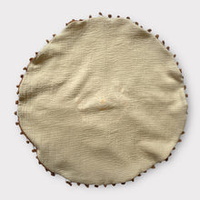 Load image into Gallery viewer, CHALLAH COVER ROUND - POMPOM NATURAL