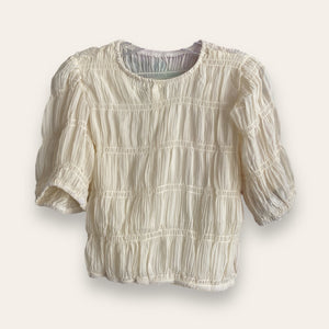 ELASTIC CHIFFON BLOUSE