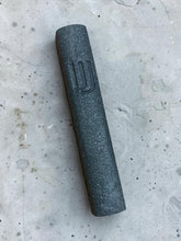 Load image into Gallery viewer, MEZUZAH COVER STONE - BLACK CONCRETE