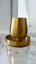 Load image into Gallery viewer, KIDDUSH CUP BRASS AND TRAY