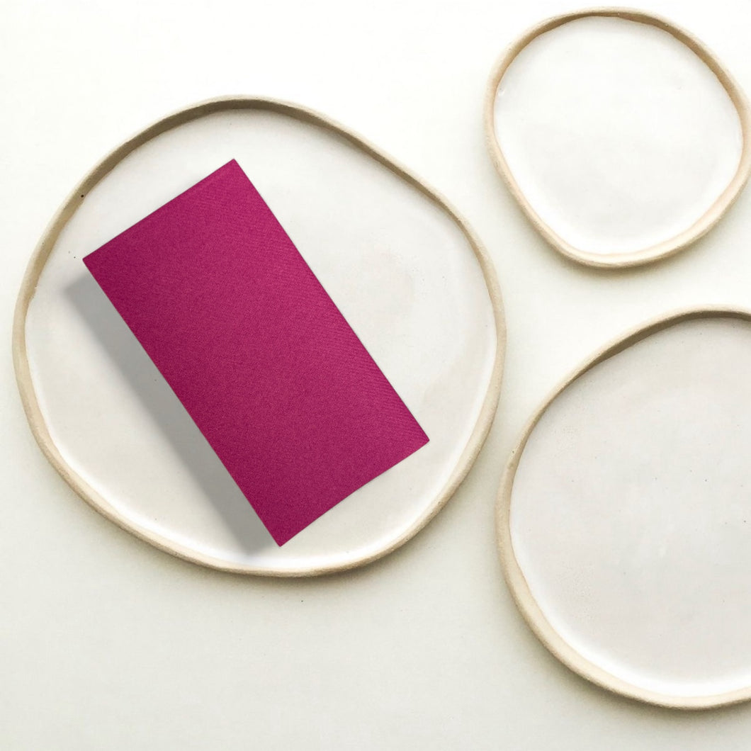 NAPKINS -  LINEN TEXTURED SLIM CERISE