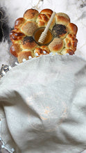 Load image into Gallery viewer, CHALLAH COVER ROUND - LINEN FLORAL