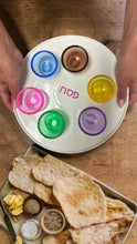 Load image into Gallery viewer, SEDER PLATE -MULTI GLASS