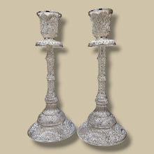 Load image into Gallery viewer, SILVER CANDLE HOLDER TALL