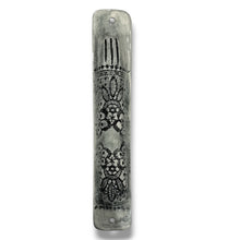 Load image into Gallery viewer, MEZUZAH COVER - BLACK FLORAL