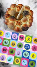 Load image into Gallery viewer, PAPER PLACEMAT - YOM TOV SQUARES