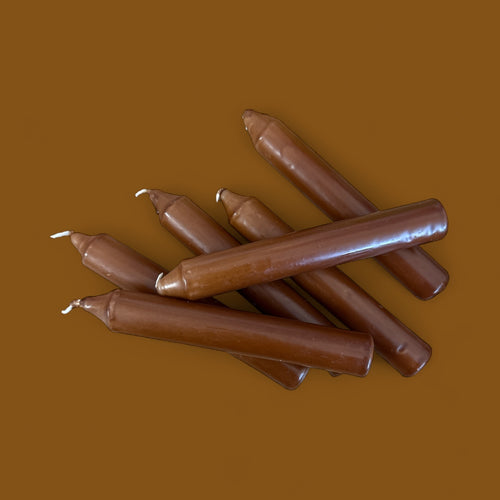 SHABBAT CANDLE SET - CHOCOLATE