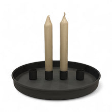 Load image into Gallery viewer, METAL TRAY CANDLE HOLDER