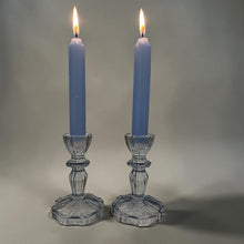 Load image into Gallery viewer, CANDLE HOLDER - BLUE GLASS