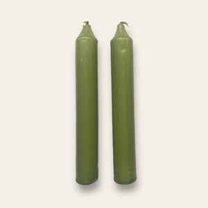 SHABBAT CANDLE SET - OLIVE