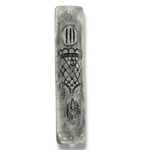 Load image into Gallery viewer, MEZUZAH COVER - BLACK FLORAL