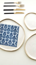 Load image into Gallery viewer, NAPKINS -  LINEN TEXTURED POMEGRANATE BLUE