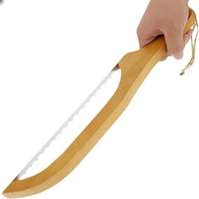 Load image into Gallery viewer, WOODEN BREAD KNIFE