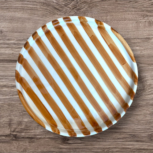 CERAMIC STRIPED PLATE