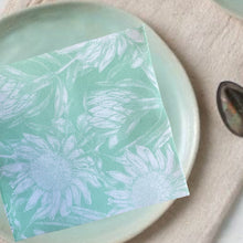 Load image into Gallery viewer, NAPKINS -  LINEN TEXTURED PROTEA GREEN