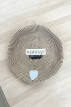 Load image into Gallery viewer, KIPPAH - BLACK CROCHET WHITE HEART