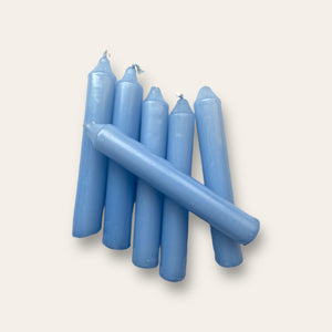 SHABBAT CANDLE SET - AZURE BLUE