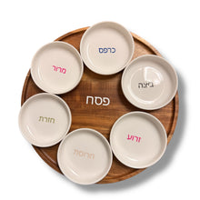 Load image into Gallery viewer, SEDER PLATE -WHITE