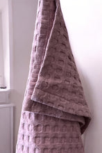 Load image into Gallery viewer, NETILAT TOWEL - MAUVE COTTON WAFFLE