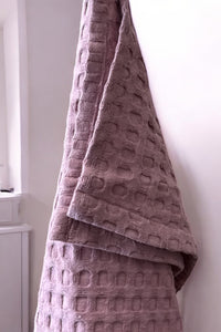 NETILAT TOWEL - MAUVE COTTON WAFFLE
