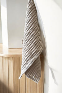 NETILAT TOWEL - BEIGE COTTON WAFFLE
