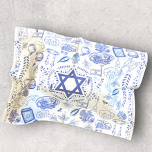 Load image into Gallery viewer, CHALLAH COVER - ROSH HASHANA BLUE