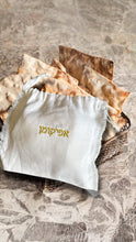 Load image into Gallery viewer, LINEN EMBROIDERY AFIKOMEN BAG - LEVANAH GOLD